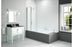 Merlyn 900x1500mm 2-Panel Square Folding Bath Screen