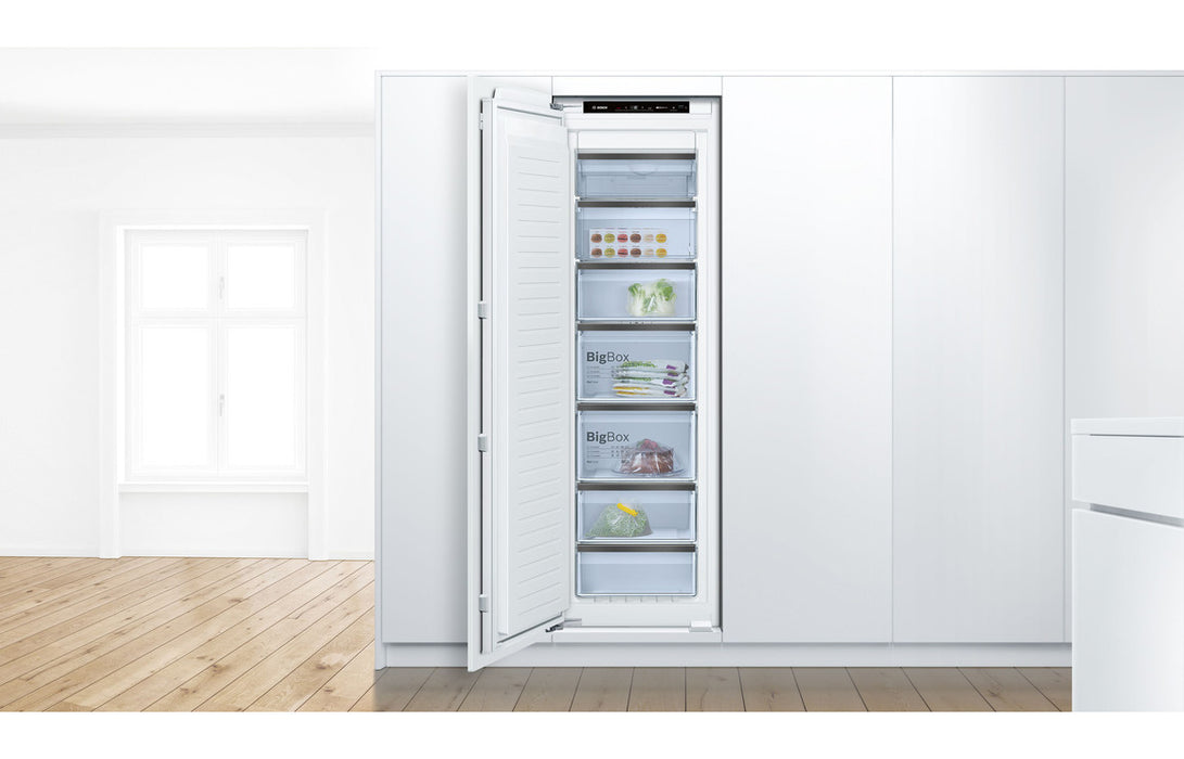 Bosch Serie 8 GIN81HCE0G Built In Frost Free Upright Freezer