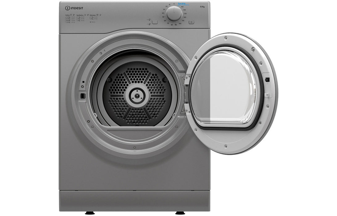 Indesit I1 D80S UK F/S 8kg Vented Tumble Dryer - Silver