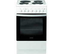 Indesit IS5E4KHW/UK Slim Electric Cooker - White