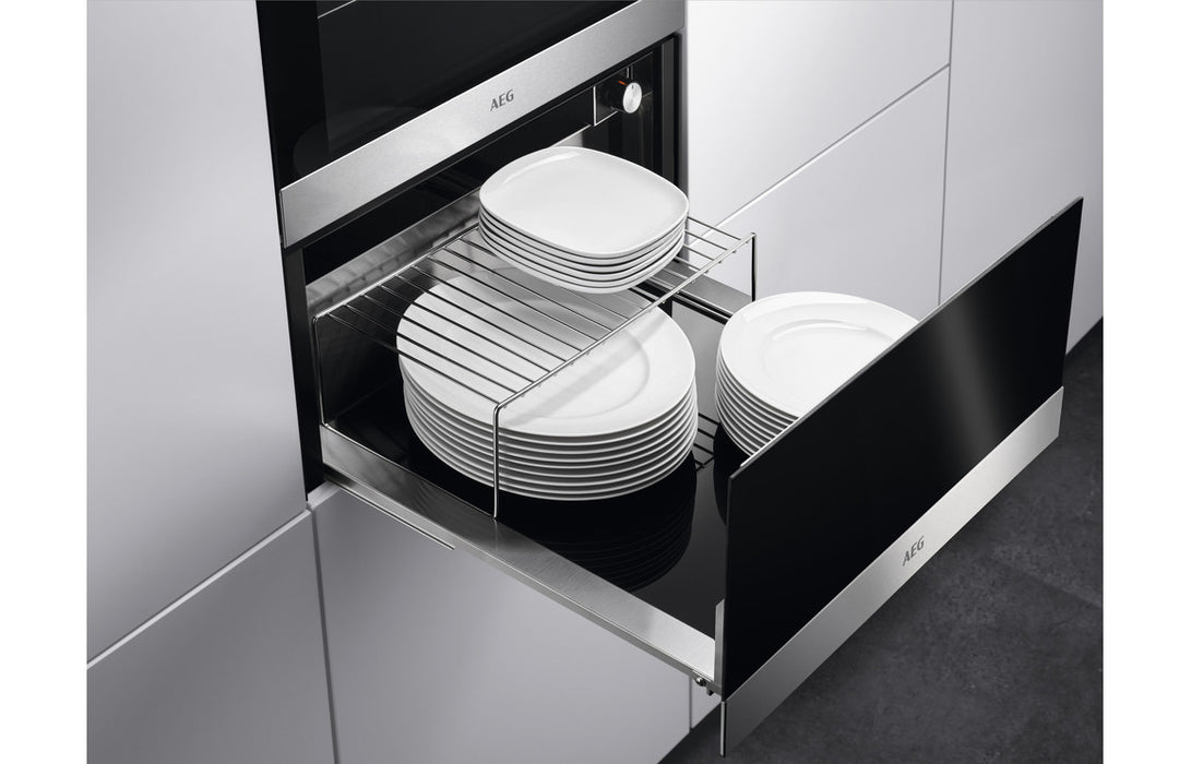 AEG KDK912924M 29cm Warming Drawer Black Glass & St/Steel