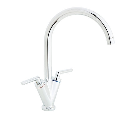 Lamona Chrome Velino Swan Neck Monobloc Tap