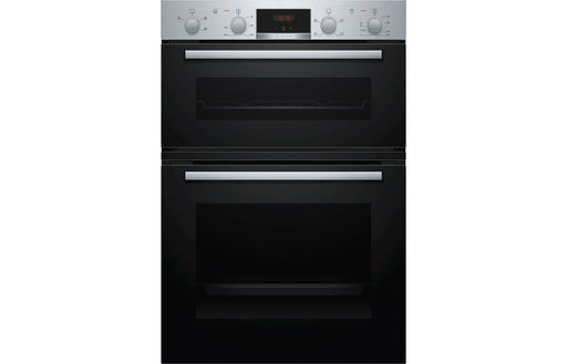 Bosch Serie 2 MHA133BR0B B/I Double Electric Oven - Brushed Steel