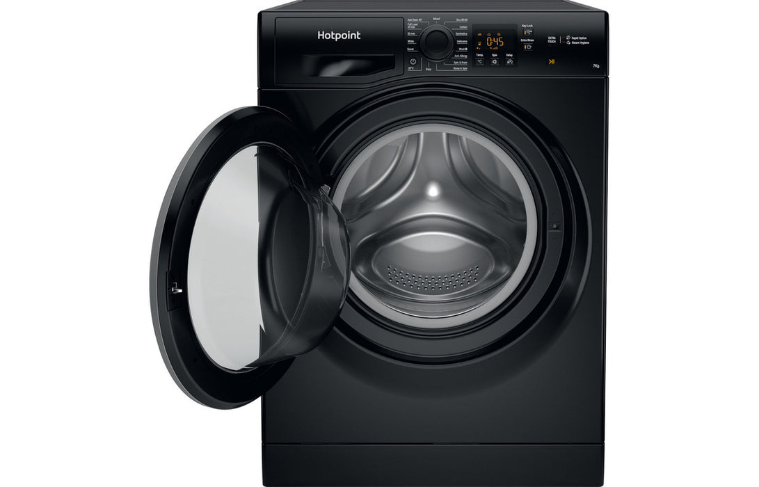 Hotpoint NSWF 743U BS UK N F/S 7kg 1400rpm Washing Machine - Black