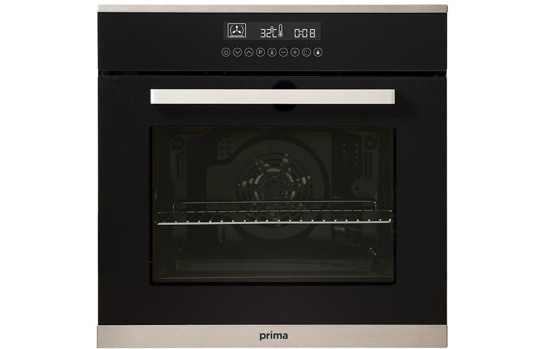 Prima+ PRSO110 B/I Single Pyrolytic Fan Oven - Black