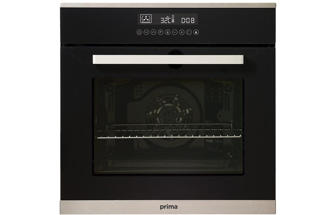 Prima+ PRSO110 B/I Single Pyrolytic Fan Oven - Black