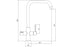 Abode Prothia Quad Spout Slimline Monobloc 3-in-1 Tap - Matt Black
