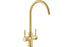Abode Propure Swan Spout Monobloc 4-in-1 Tap - Brushed Brass