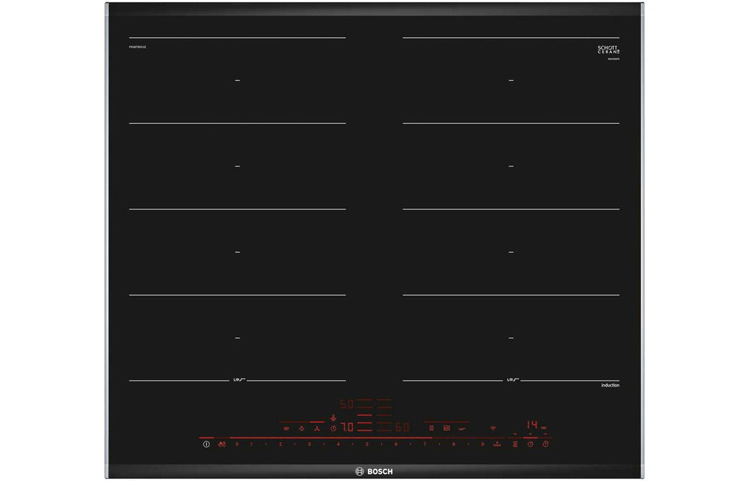Bosch PXX675DV1E 60cm Flex Induction Hob Black Glass Bosch