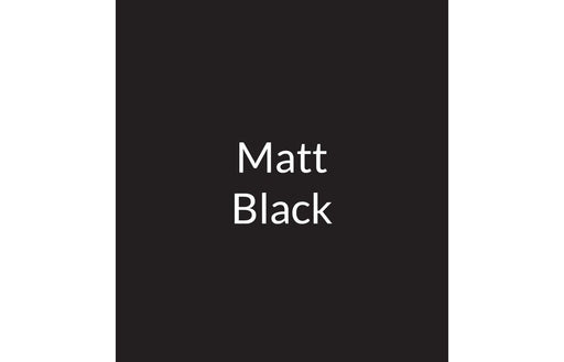 Prima LES105 60cm Curved Glass Glass Splashback - Matt Black