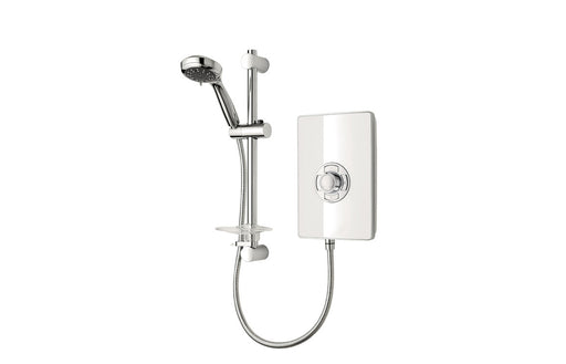 Triton Aspirante 9.5kW Contemporary Electric Shower - White Gloss