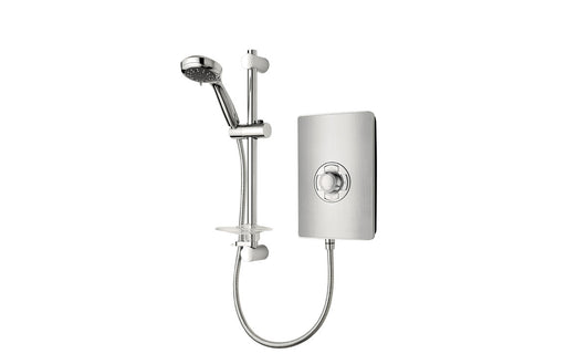 Triton Aspirante 8.5kW Contemporary Electric Shower - Brushed Steel