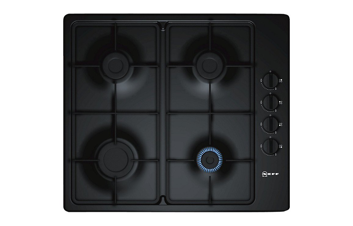 Neff T26BR46S0 60cm Gas Hob Black Neff Gas Hobs