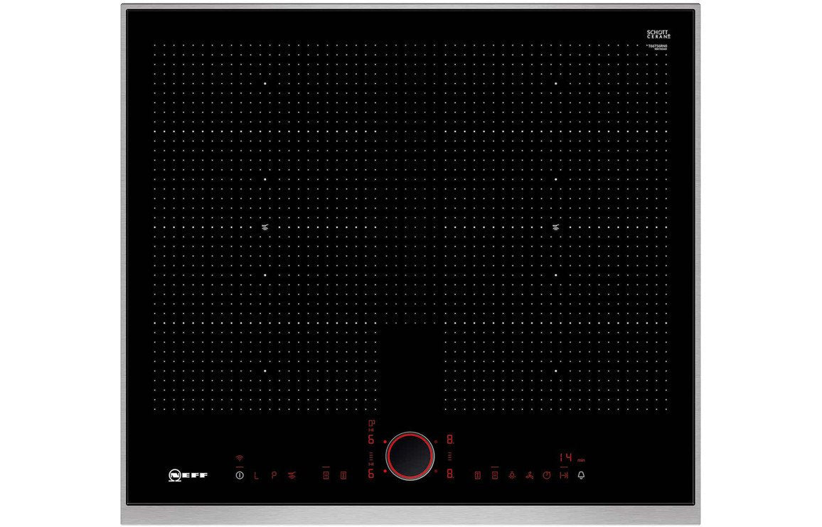 Neff T66TS6RN0 60cm Flex Induction Hob Black Glass Neff Induction Hobs