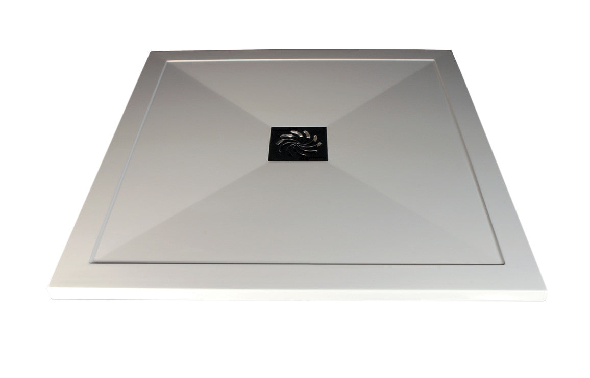 RefleXion 25mm Ultra-Slim 800mm x 800mm Square Tray & Waste