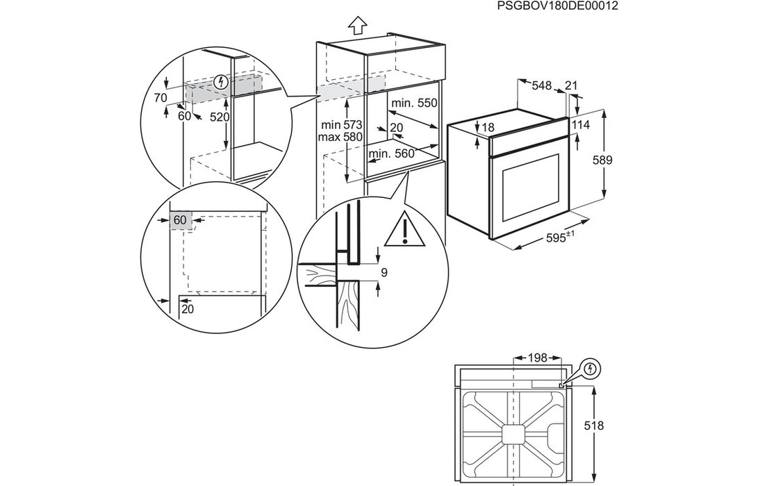 Zanussi ZOHNX3X1 B/I Single Electric Oven - St/Steel